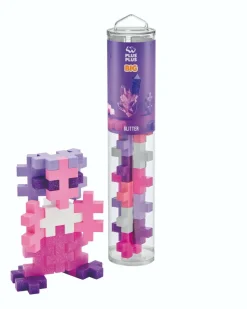 Plus-Plus BIG i rør - Glitter Mix, 15 stk