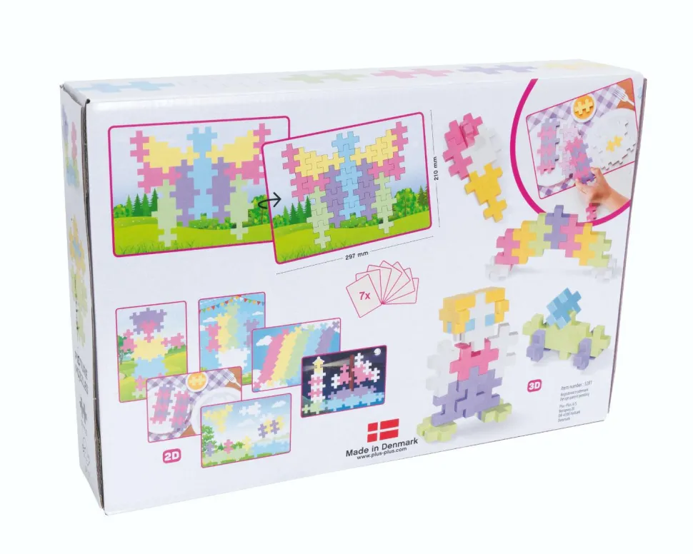 Plus-Plus BIG Pastel - Billedpuslespil, 60 stk