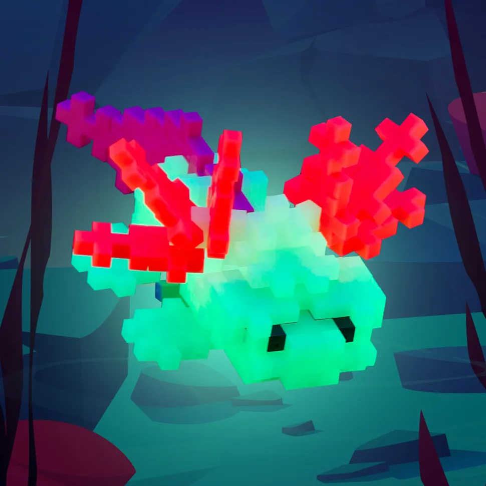 Plus-Plus i rør - Axolotl, 100 stk
