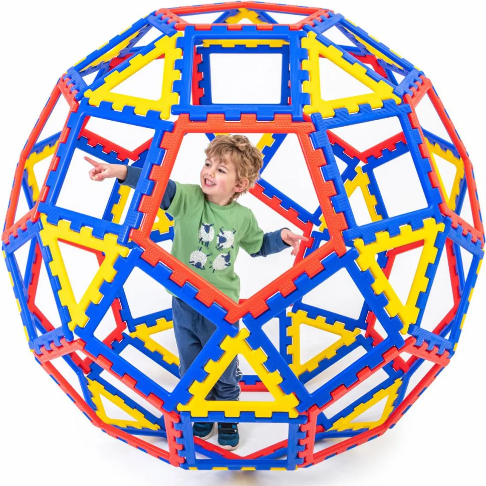 Polydron XL - Kuppel, 62 dele