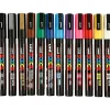 Posca tusser PC-3M - Basisfarver, 12 stk.