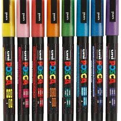 Posca tusser PC-3M - Glitter, 8 stk.