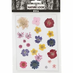 Pressede blomster - Blandede farver, 1 ark