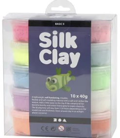 Silk Clay 10 x 40 gr. - Neon