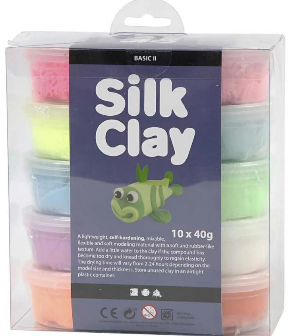 Silk Clay 10 x 40 gr. - Neon