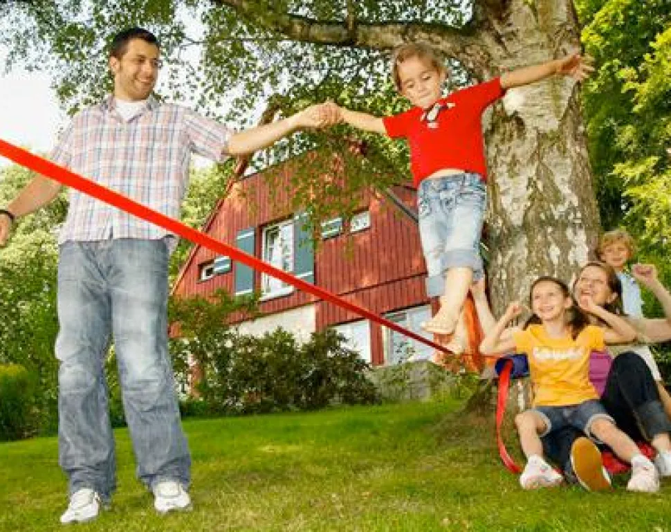 Slackline balancesæt - Øvede/Aktiv