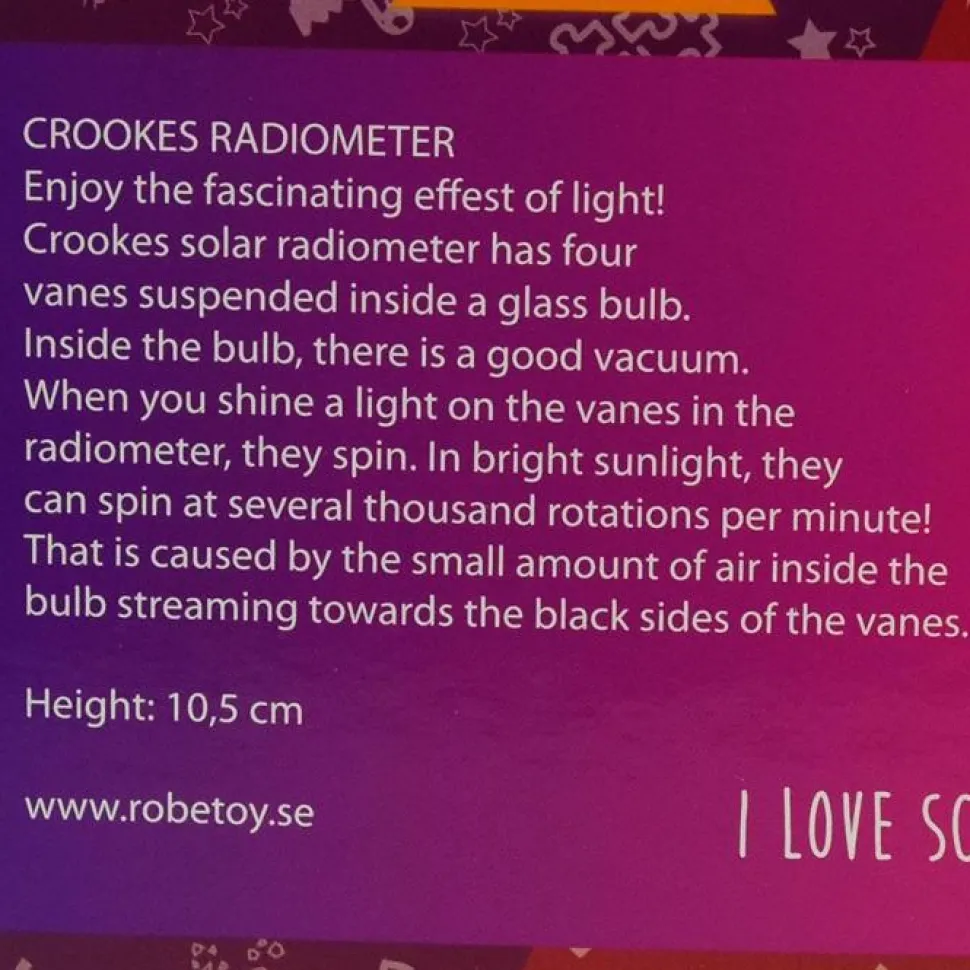 Solmølle - Crookes' radiometer
