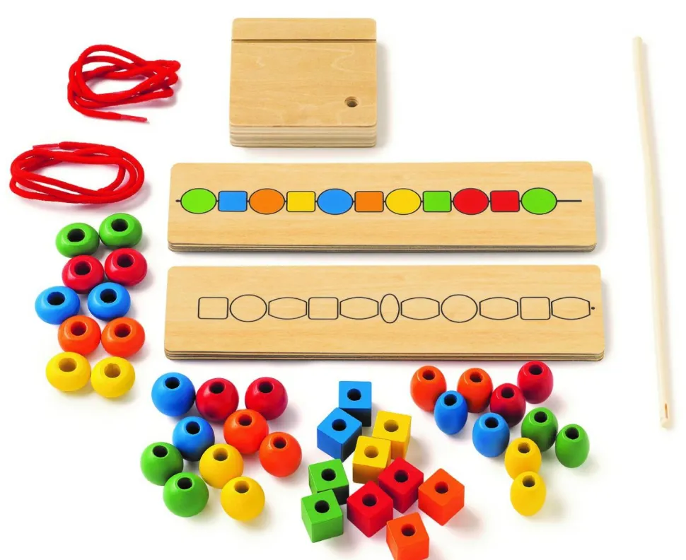 Sorter perlerne - Lær om form og farve