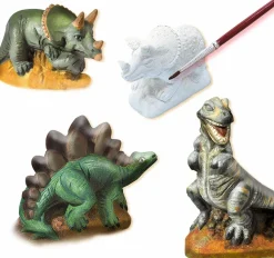 Støb & Mal - Dinosaurer, 3 forskellige
