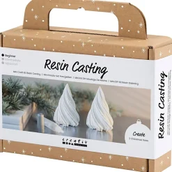 Støb med resin - Juletræer, 2 stk