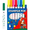 Stempeltusser - Ass. farver, 8 stk