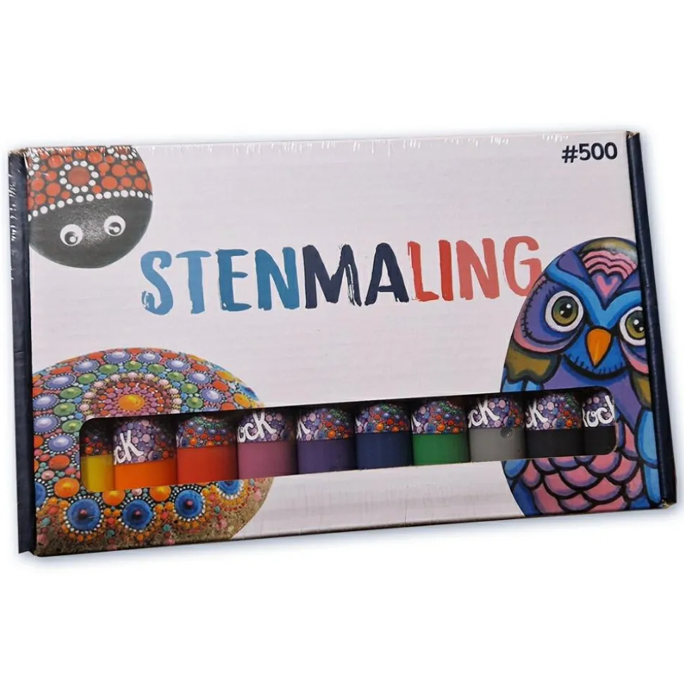 Stenmaling 10 x 30 ml