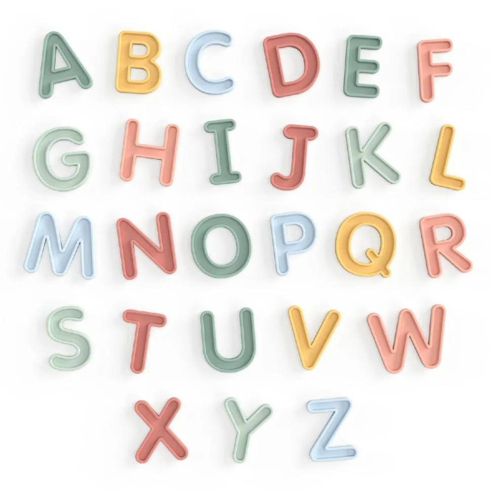 Store bogstaver af silikone A-Z, 26 stk