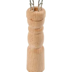 Strikkelise i træ - L: 10,5 cm.