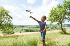 Svævefly med elastikker