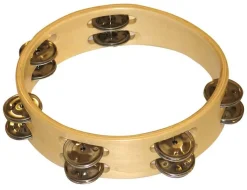 Tamburin i træ 21 cm