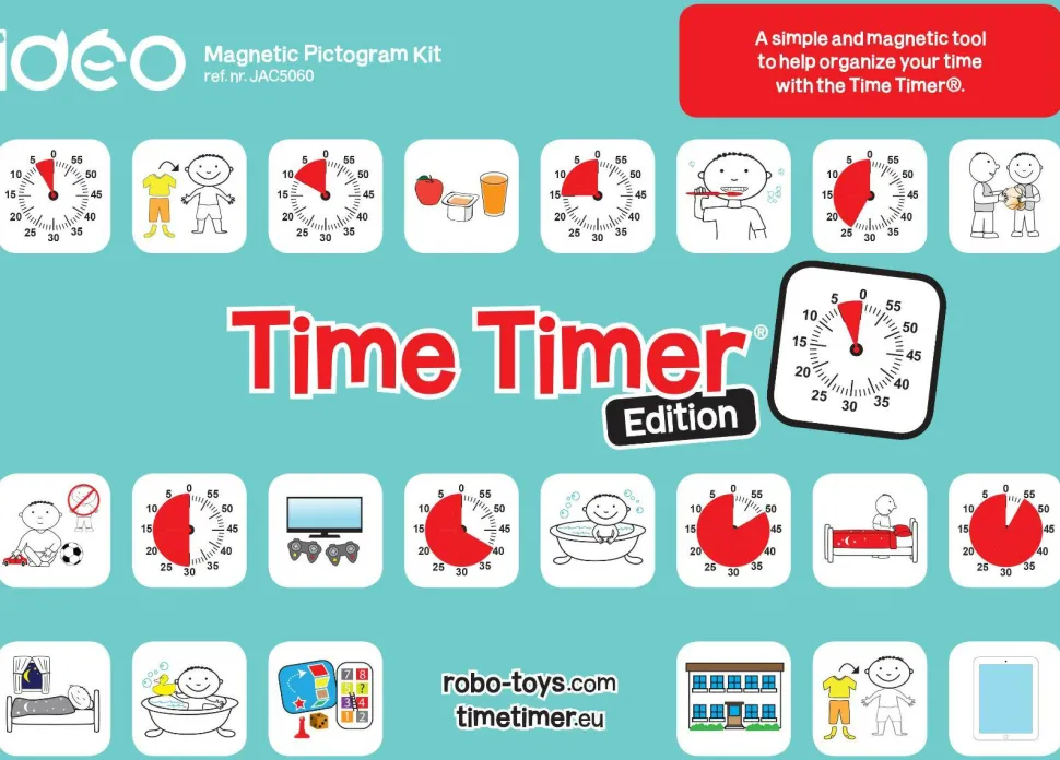 Time Timer - Magnetiske piktogrammer, Startsæt