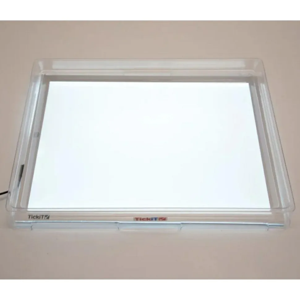 Transparent bakke til lyspanel A3