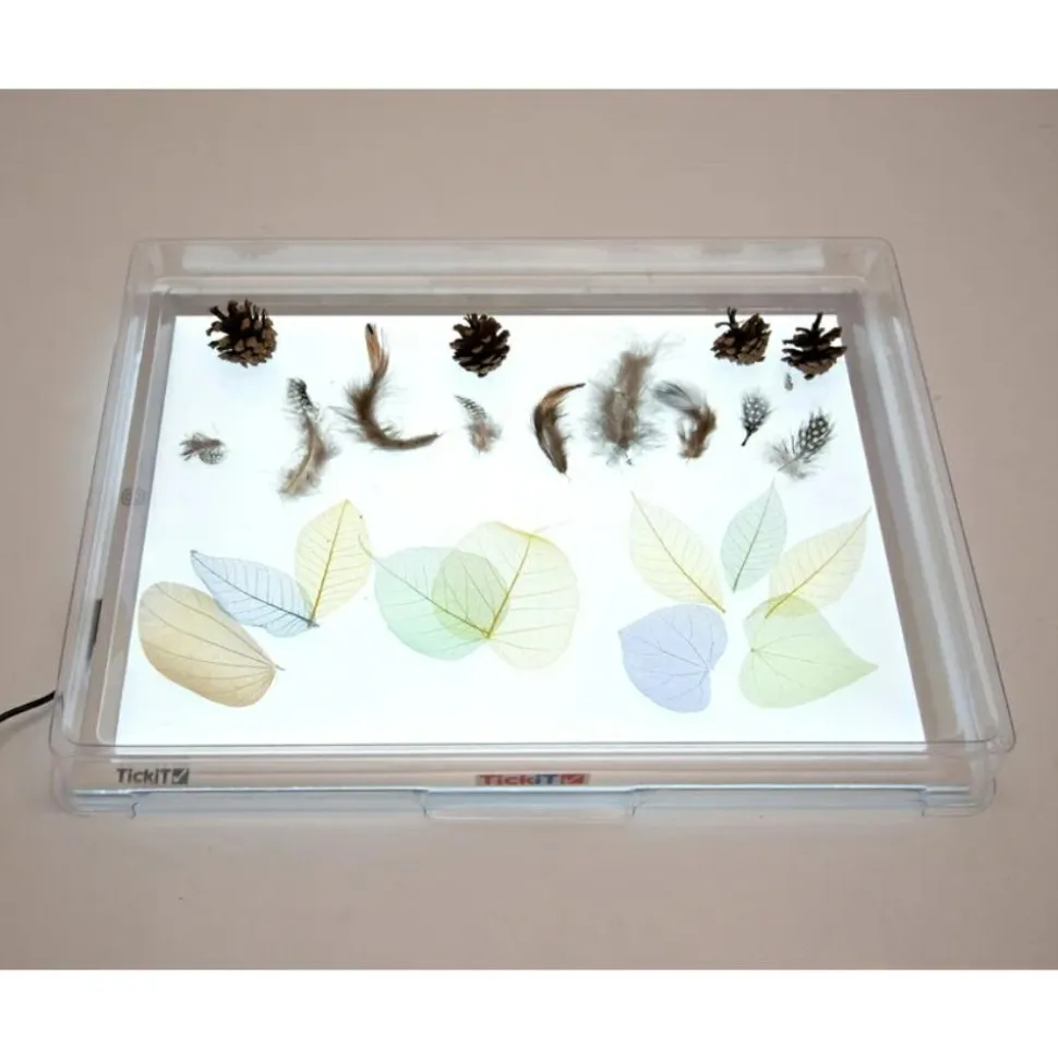 Transparent bakke til lyspanel A3