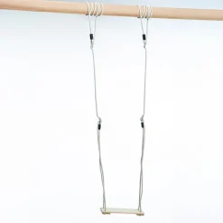 Trægynge 44 x 17,5 cm - 6 meter (beige reb)