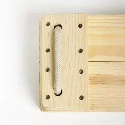 Trægynge 44 x 17,5 cm (beige reb)
