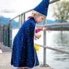 Troldmandskappe m. stjerner, str. 4-6 år