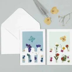 Tørrede blomster/blade - Lyserød, 19 ass.
