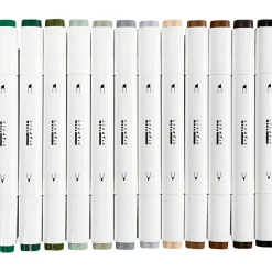 Twin Markers - Natur, 12 stk