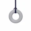 Tyggesmykke, Ring - Standard, Lysegrå