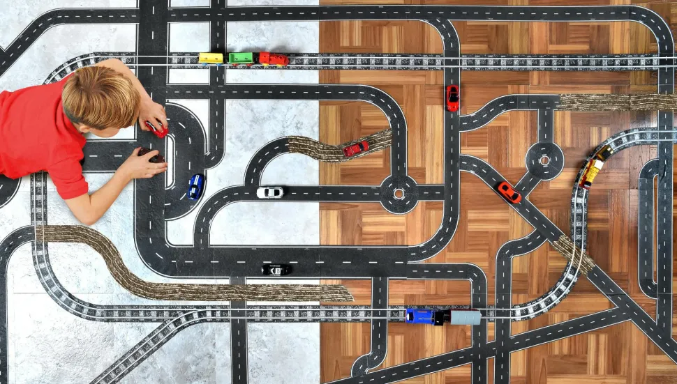 Vejbane på rulle - 10 cm x 5 meter