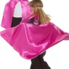 Vendbar kappe - Pink/sølv superhelt, str. 3-7 år